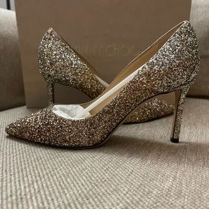 Jimmy Choo Romy 85 Rose Gold/Gold/Silver